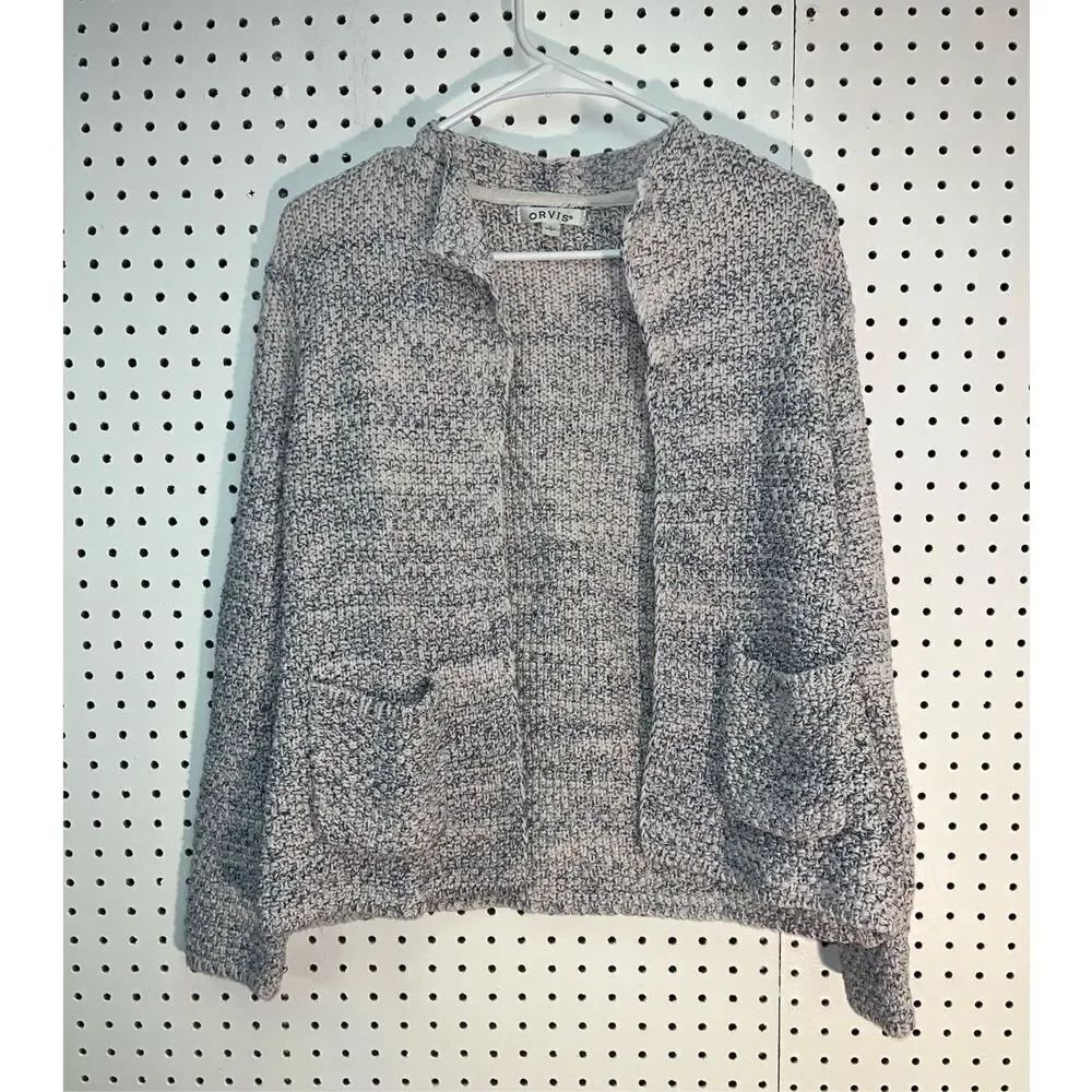 Orvis knit open cardigan sweater